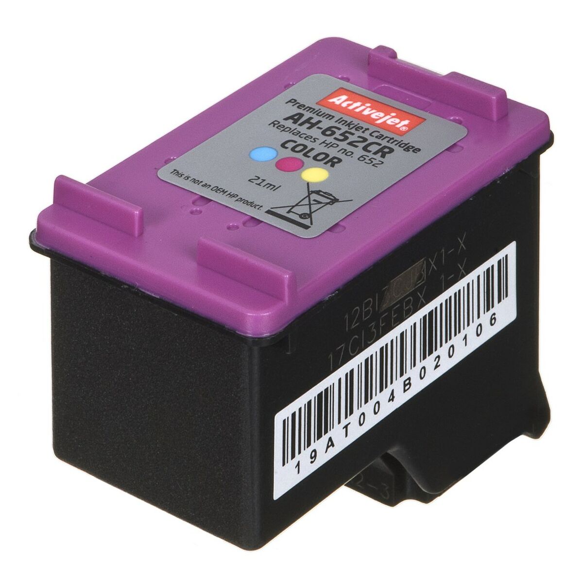 Original Ink Cartridge Activejet AH-652CR Cyan/Magenta/Yellow