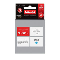 Original Ink Cartridge Activejet ACC-571CNX Cyan