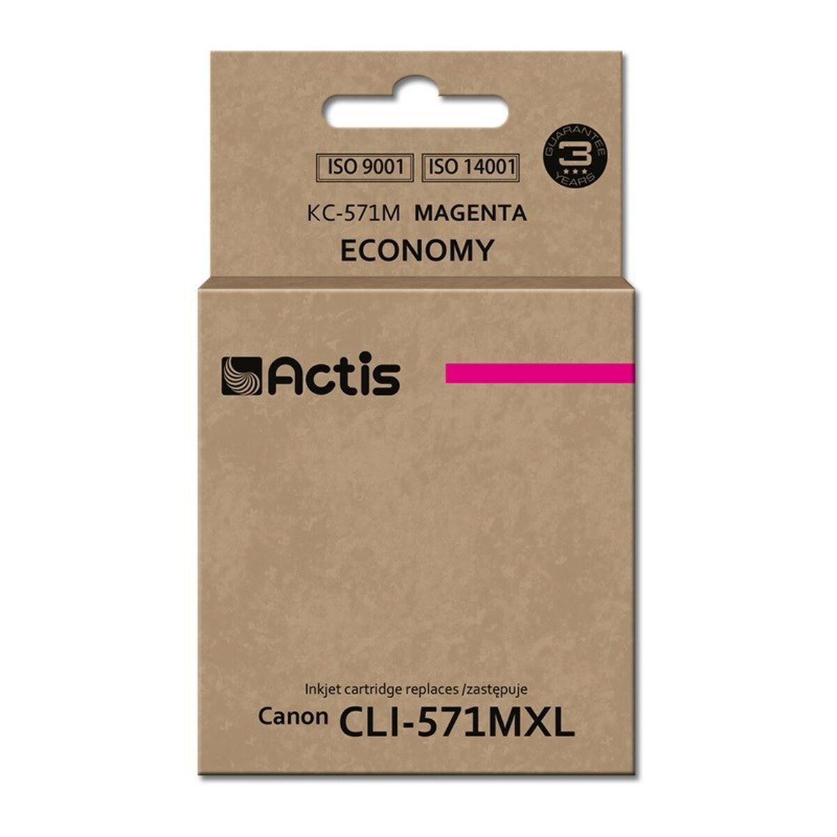 Original Ink Cartridge Actis KC-571M White Magenta