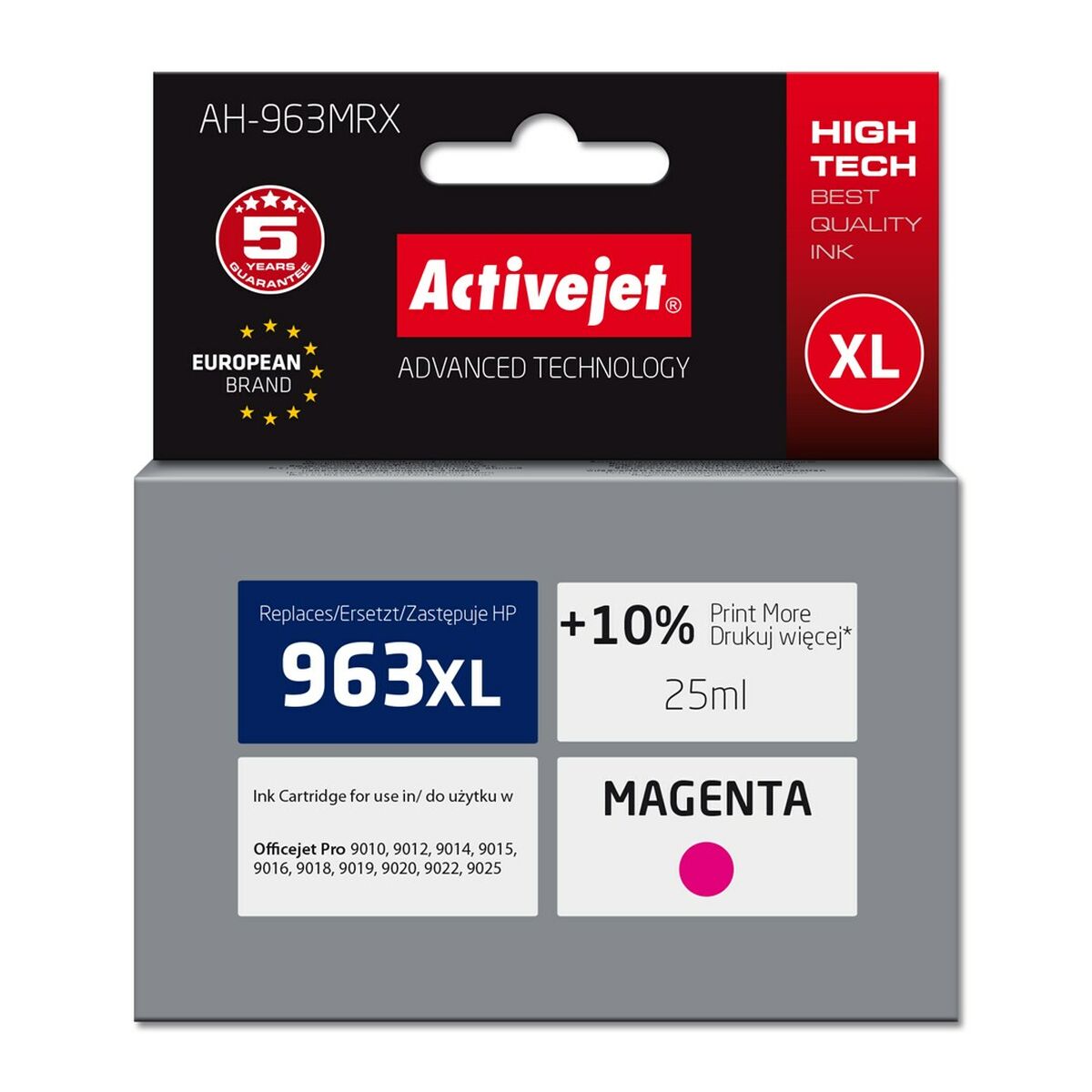 Original Ink Cartridge Activejet AH-963MRX Purple