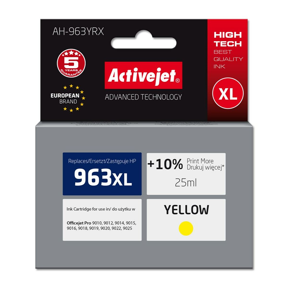 Original Ink Cartridge Activejet AH-963YRX Yellow