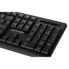 Keyboard Activejet K-3803SW Black QWERTY