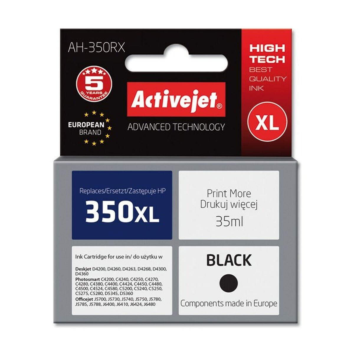 Original Ink Cartridge Activejet AH-337R Black