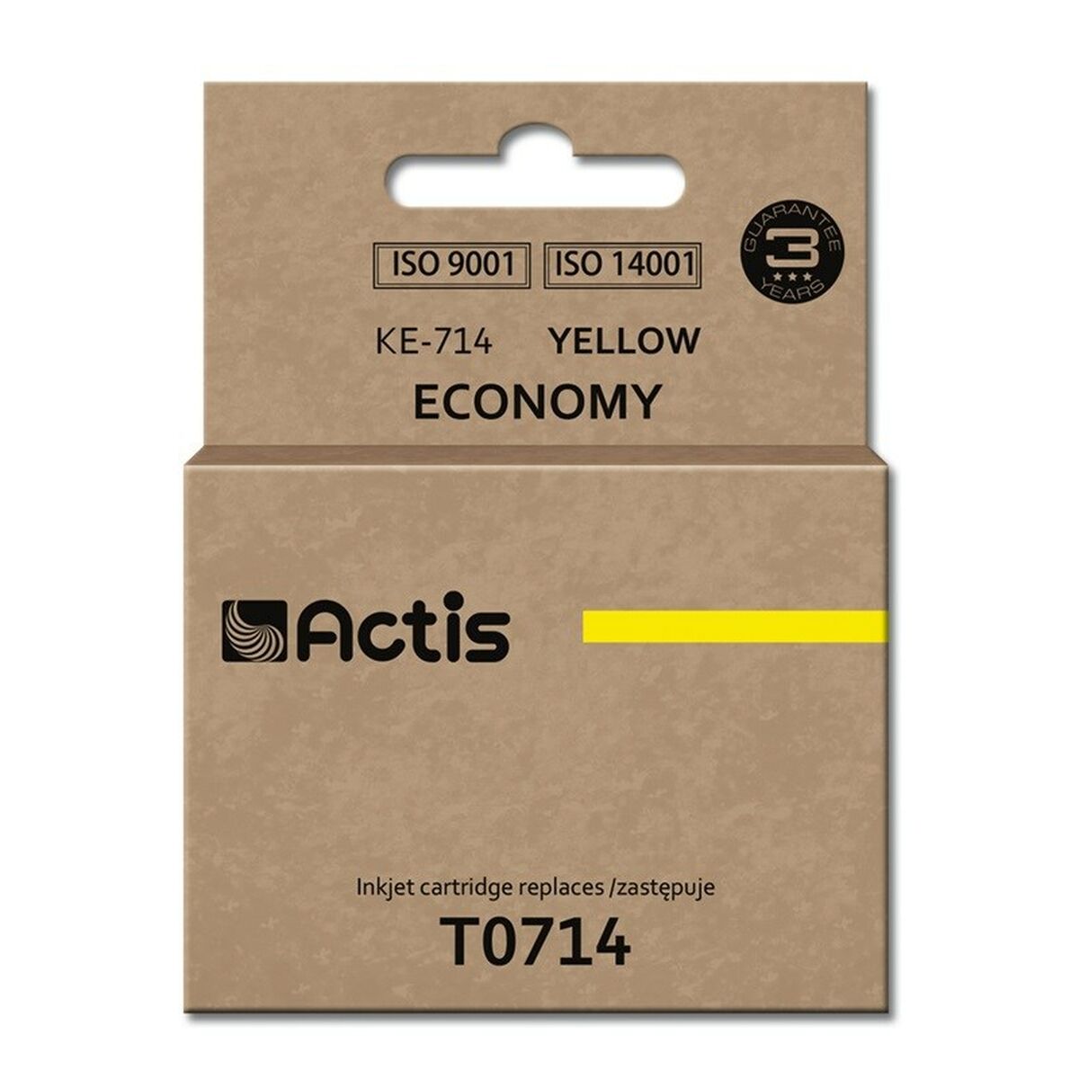 Original Ink Cartridge Actis KE-714 Yellow