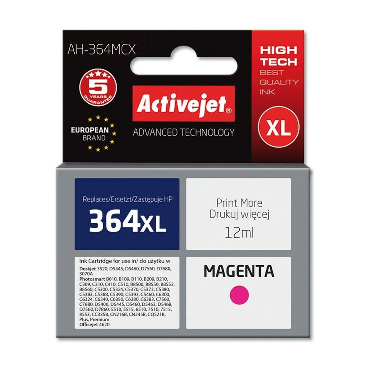 Original Ink Cartridge Activejet AH-364MCX Magenta