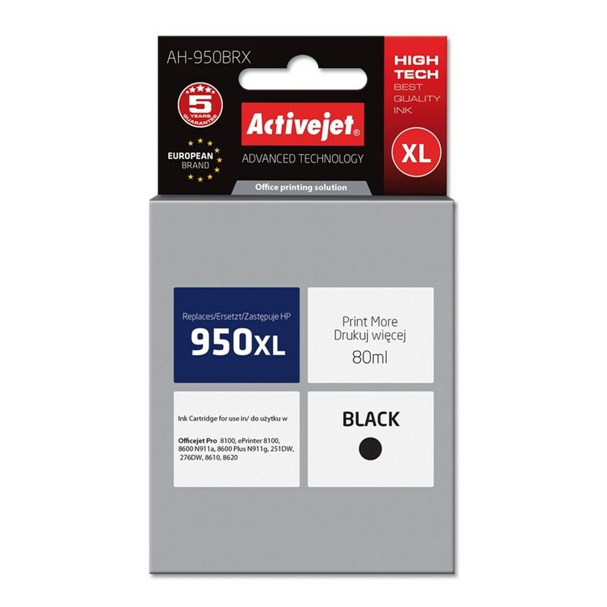 Original Ink Cartridge Activejet AH-950BRX Black