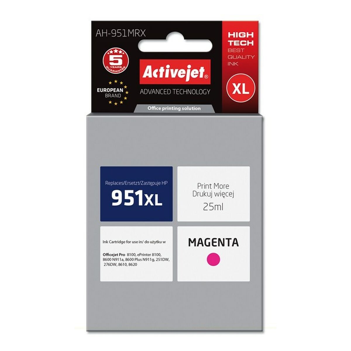 Original Ink Cartridge Activejet AH-951MRX Magenta