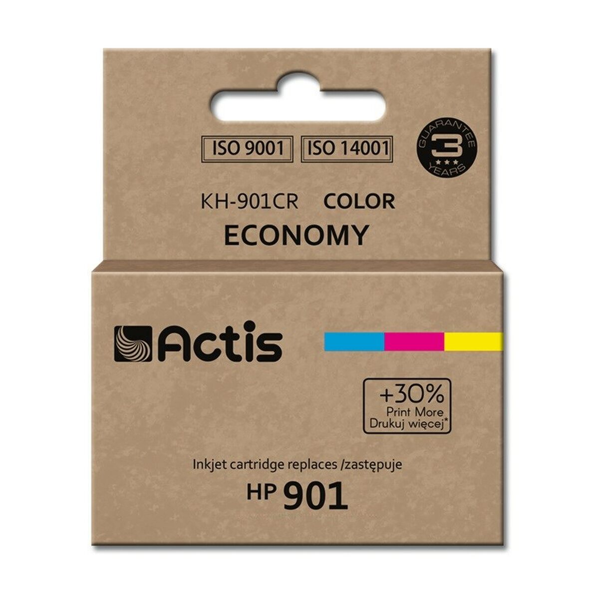 Original Ink Cartridge Actis KH-901CR Cyan/Magenta/Yellow