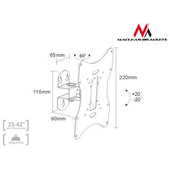 Screen Table Support MacLean MC-501B 23" 42"