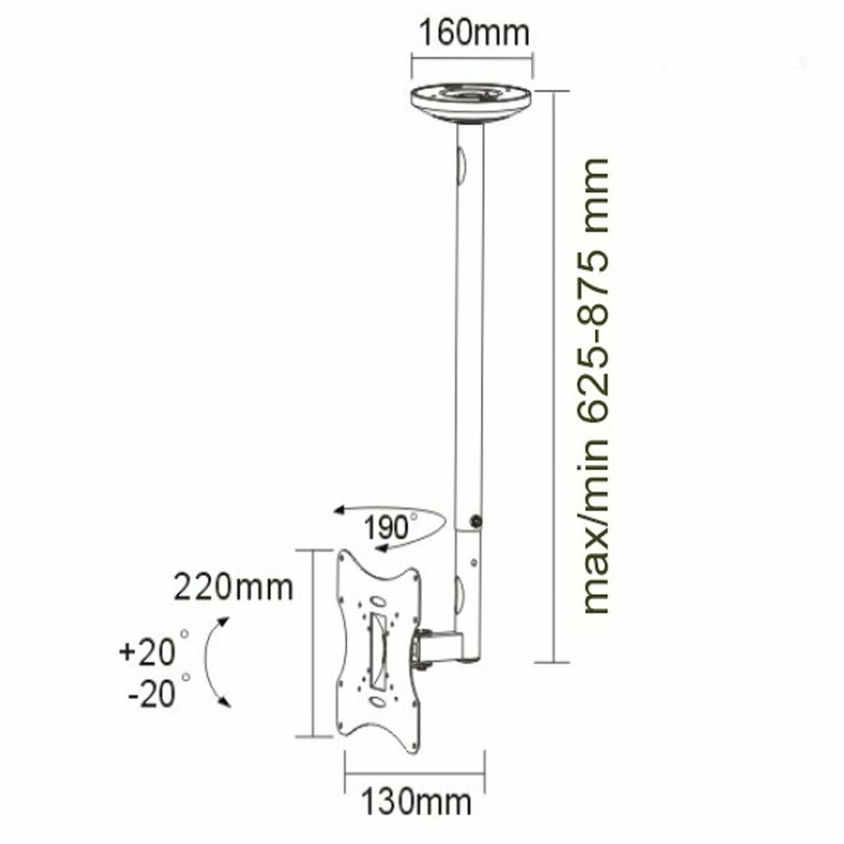 TV Mount MacLean MC-504A S 23" 42" 30 Kg