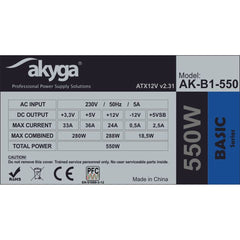 Power supply Akyga AK-B1-550 ATX 550 W