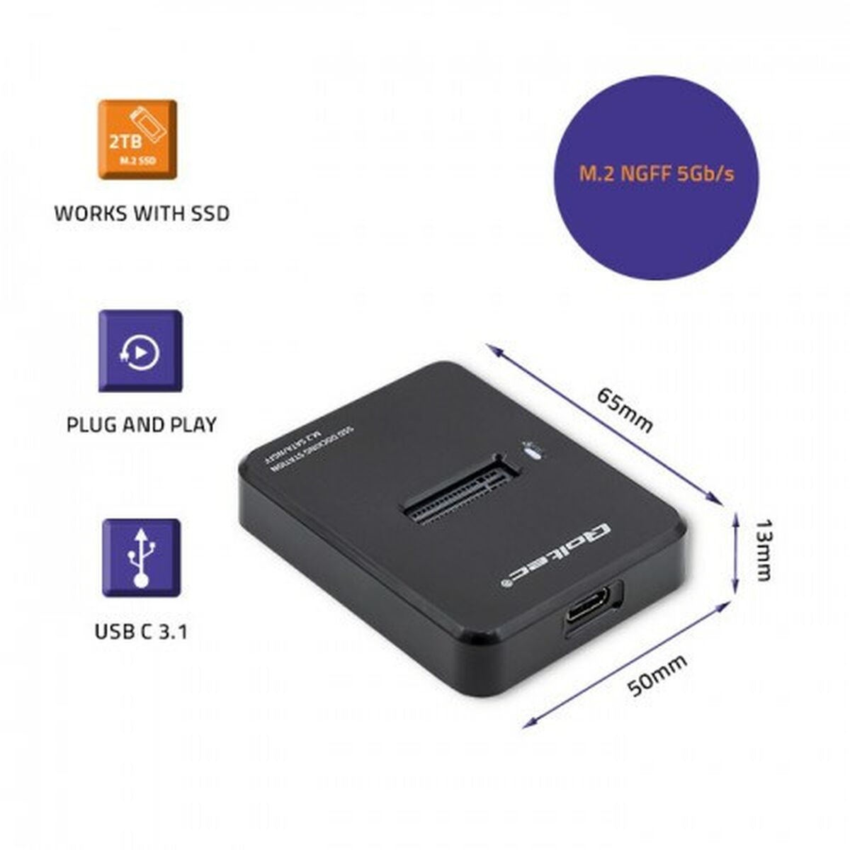 Charging base Qoltec 50314