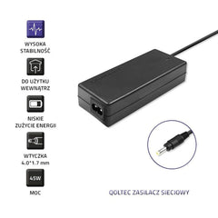 Laptop Charger Qoltec 51509.45W 45 W