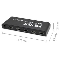 HDMI switch Qoltec 51799 Black