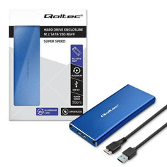 External Box Qoltec 51832 Blue