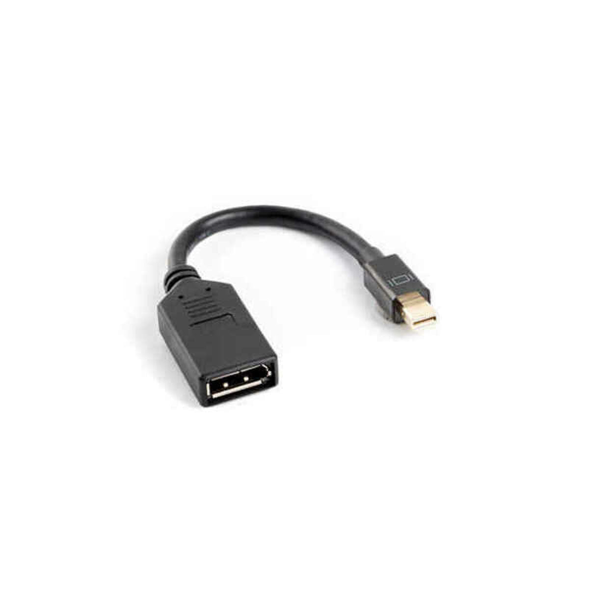 Mini DisplayPort to DisplayPort Cable Lanberg AD-0003-BK Black 10 cm