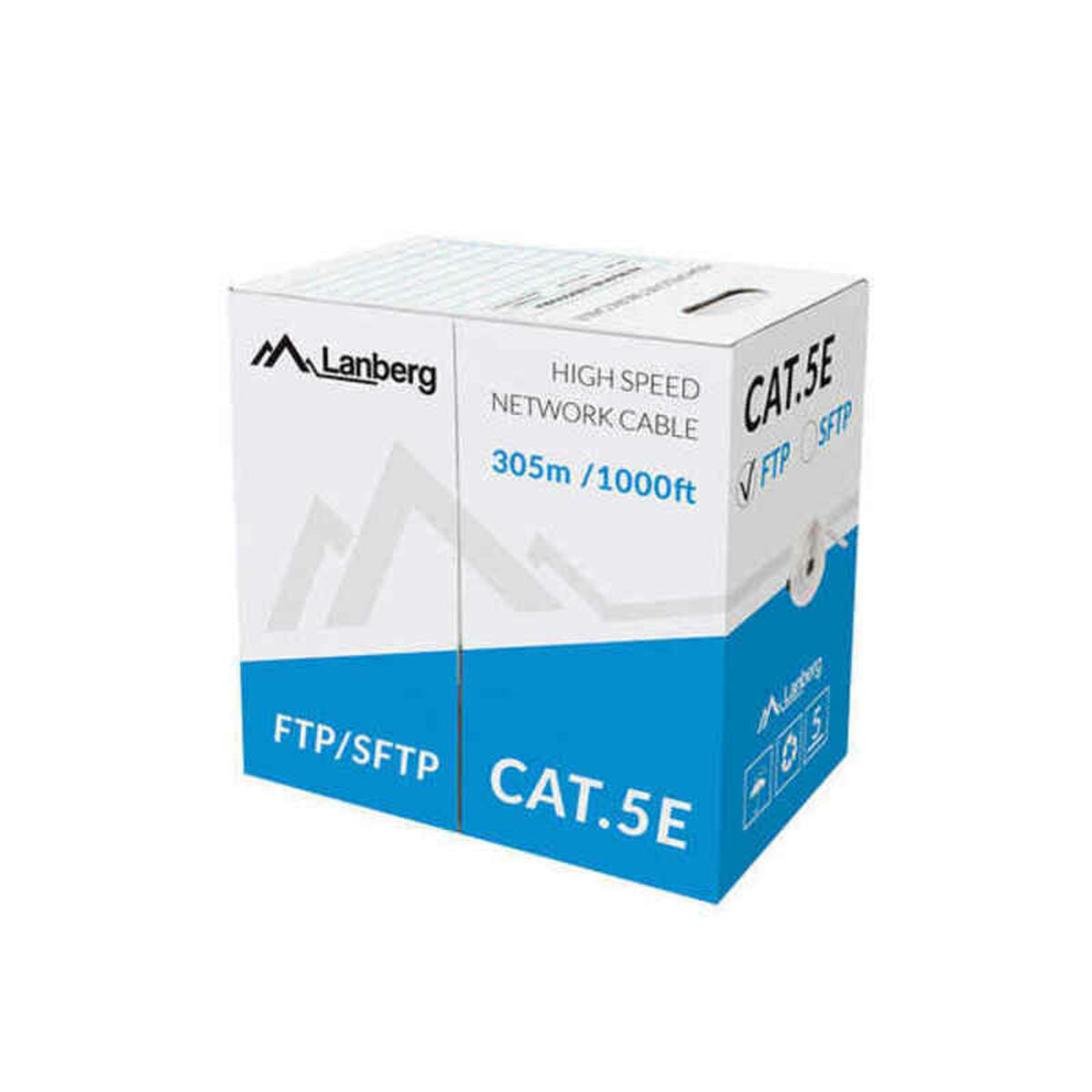 UTP Category 6 Rigid Network Cable Lanberg LCF5-11CC-0305-S Grey 305 m