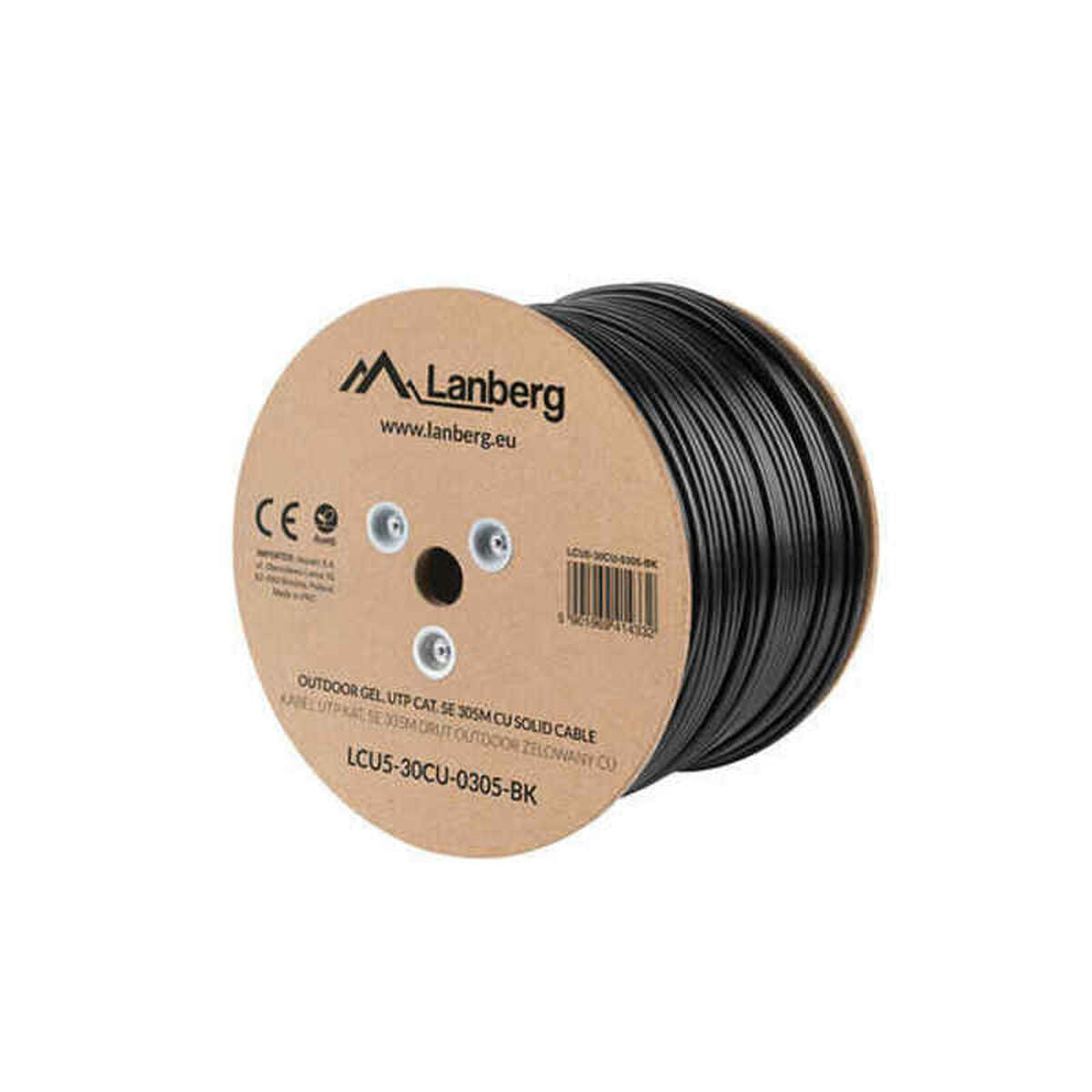 UTP Category 6 Rigid Network Cable Lanberg LCU5-30CU-0305-BK