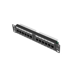 12-port UTP Category 6 Patch Panel Lanberg PPU6-9012-B