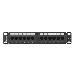 12-port UTP Category 6 Patch Panel Lanberg PPU6-9012-B