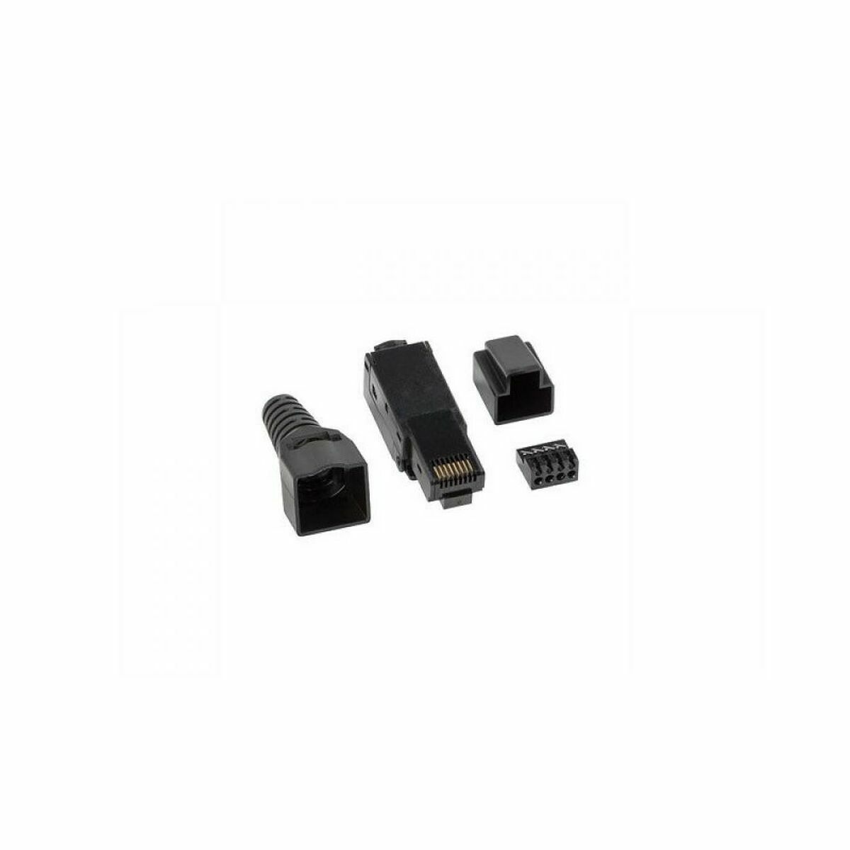 8P8C LAN CAT6 Connector Lanberg PLU-6000TL Black