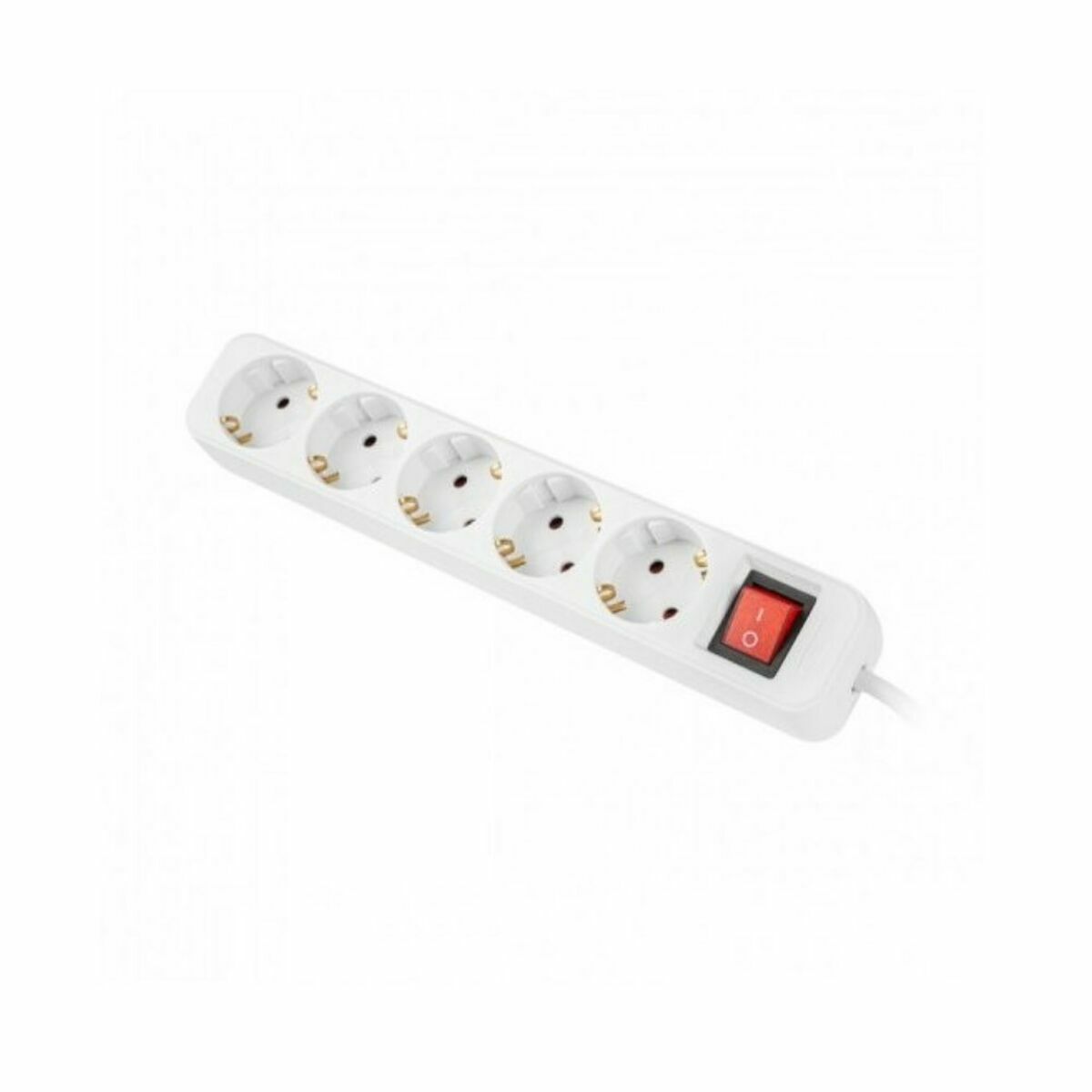 Power Strip - 5 Sockets Schuko Lanberg 2500 W 3 m White (3 m)