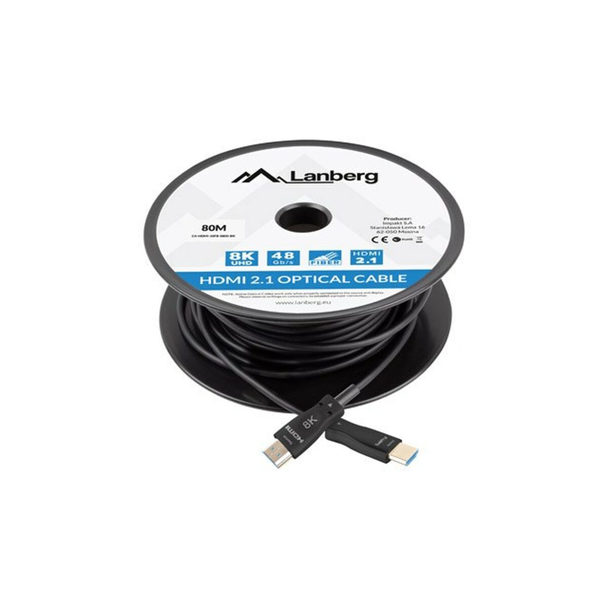 HDMI Cable Lanberg CA-HDMI-30FB-0800-BK