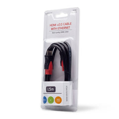 HDMI Cable Savio CL-95 Black Red 1,5 m