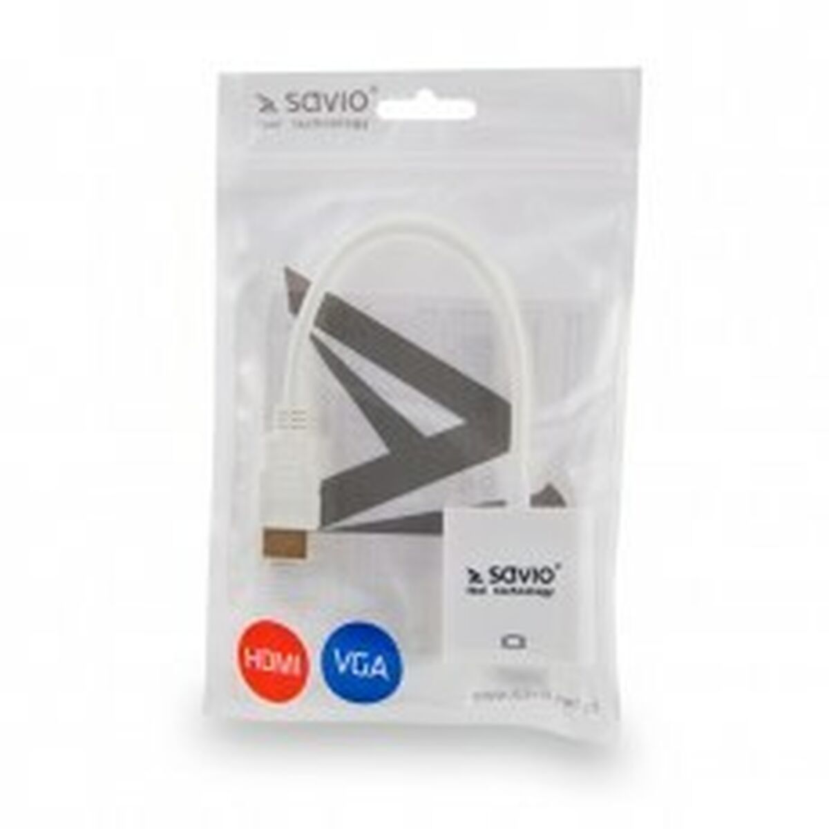 HDMI to VGA Adapter Savio CL-27B White