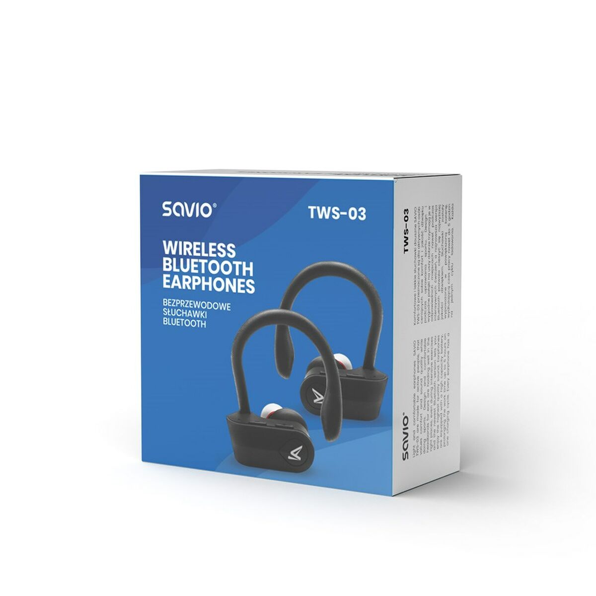 In-ear Bluetooth Headphones Savio TWS-03 Black Graphite