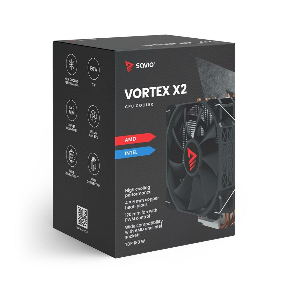 CPU Fan Savio VORTEX X2