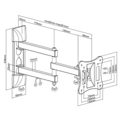 TV Mount MacLean MC-719 27" 13" 15 kg