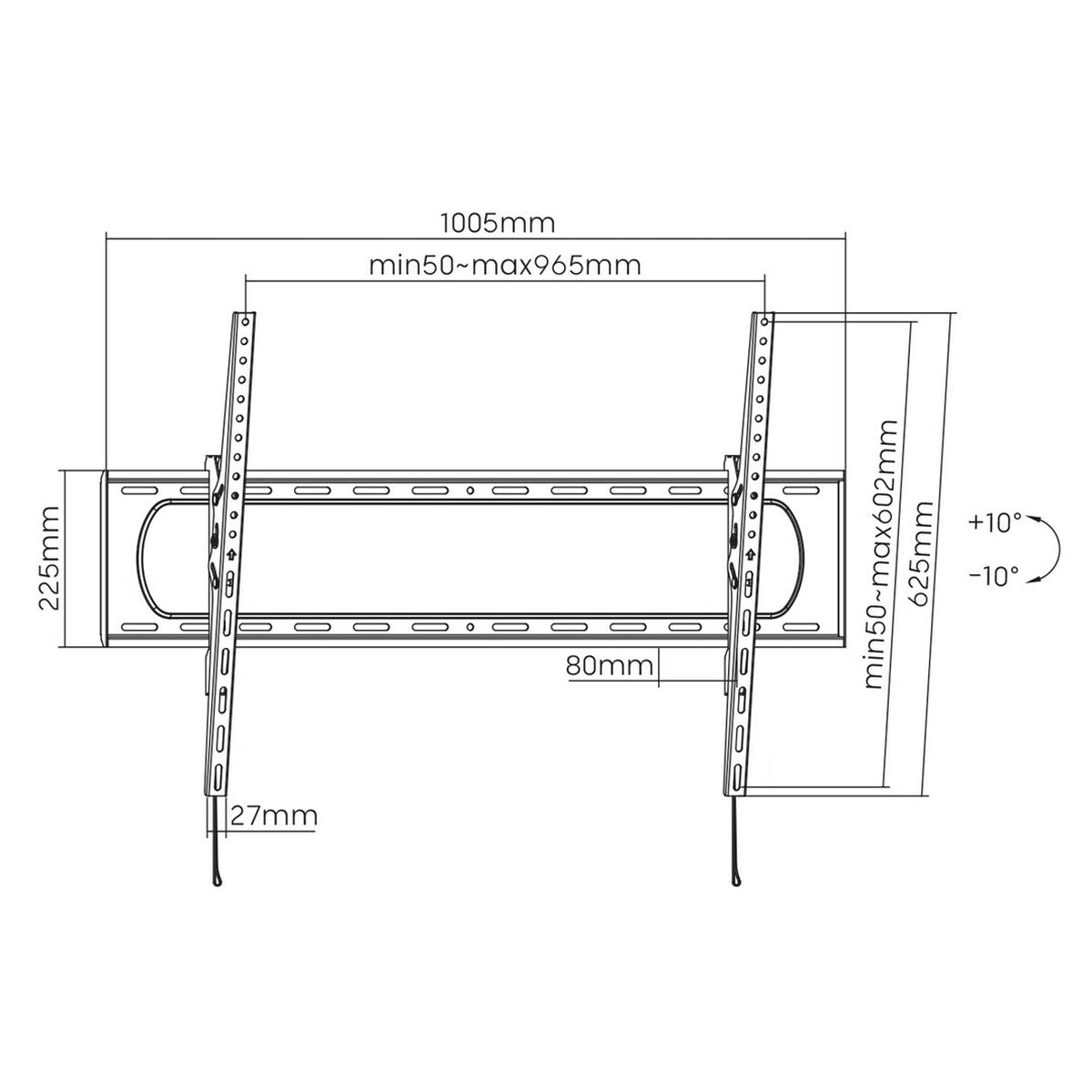 Screen Table Support MacLean MC-750N 120" 60"