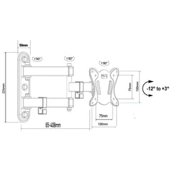 TV Mount MacLean MC-417 32" 13" 30 Kg