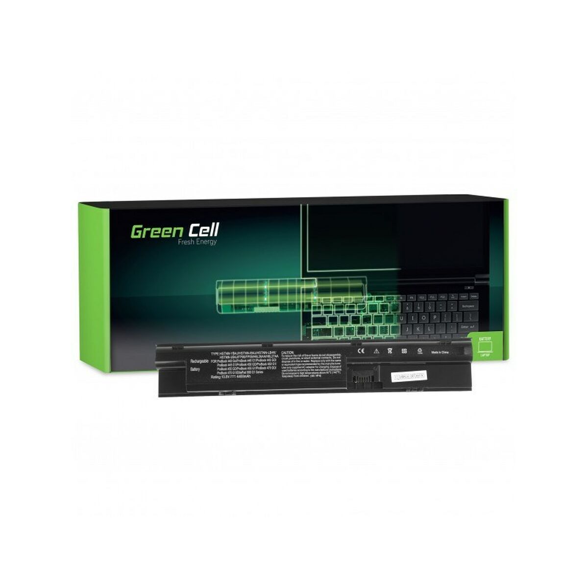 Laptop Battery Green Cell HP77 Black 4400 mAh