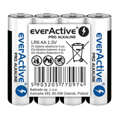 Batteries EverActive LR6 AA 1,5 V (4 Units)