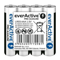 Batteries EverActive LR03 1,5 V (4 Units)