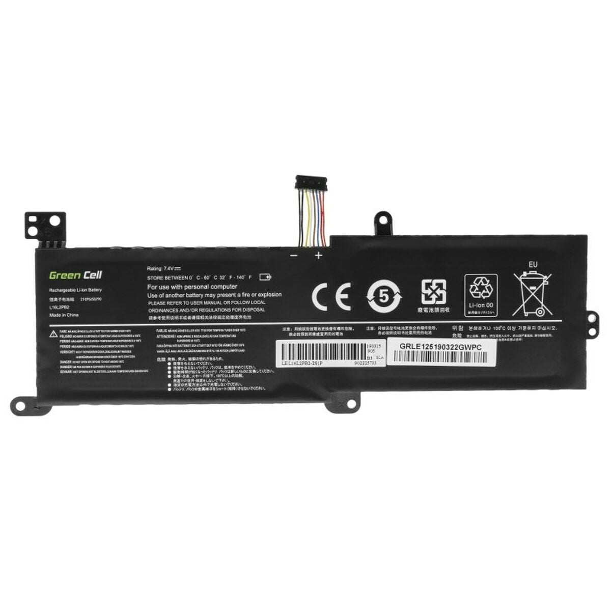 Laptop Battery Green Cell LE125 Black 3500 mAh