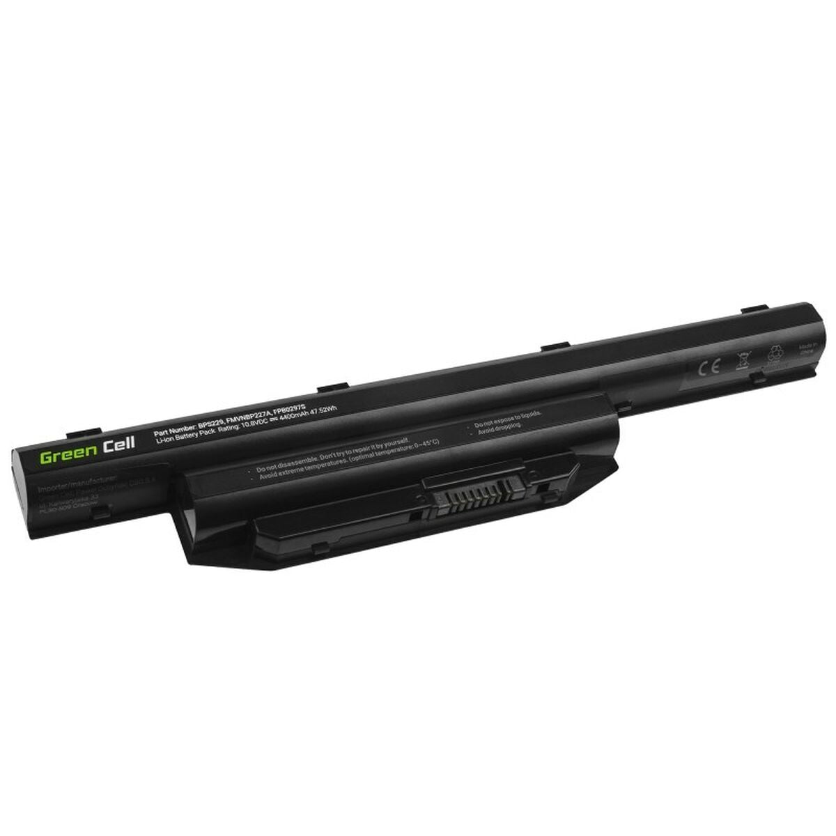 Laptop Battery Green Cell FS31 Black 4400 mAh