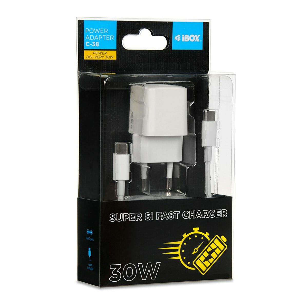 Wall Charger Ibox iBOX C-38CW White 30 W