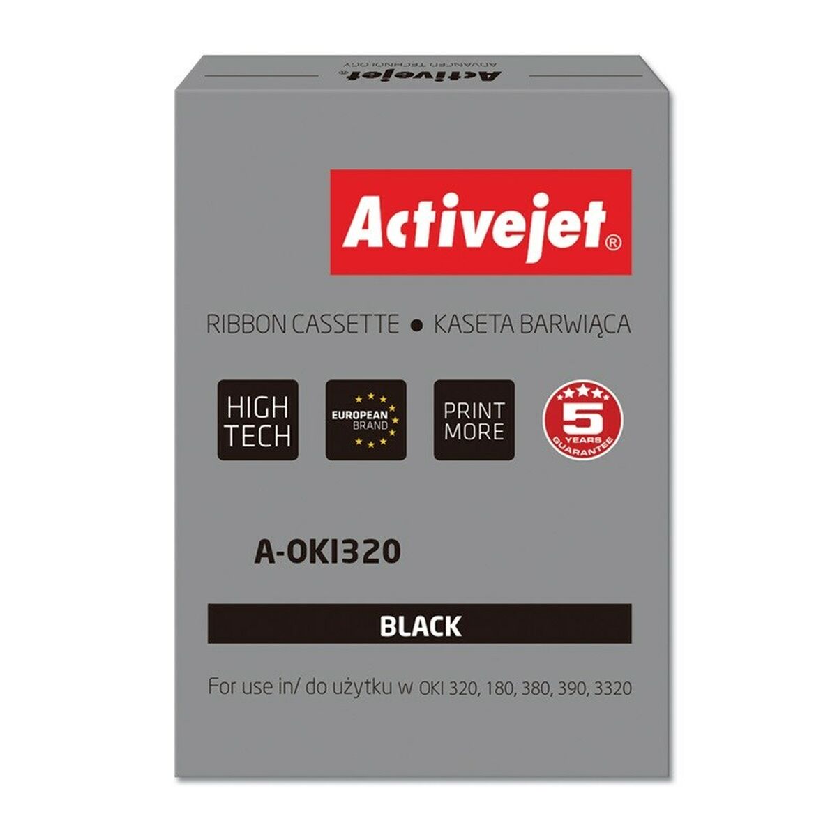 Original Dot Matrix Tape Activejet A-OKI320 Black