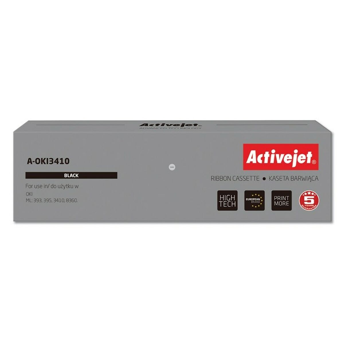 Original Dot Matrix Tape Activejet A-OKI3410 Black