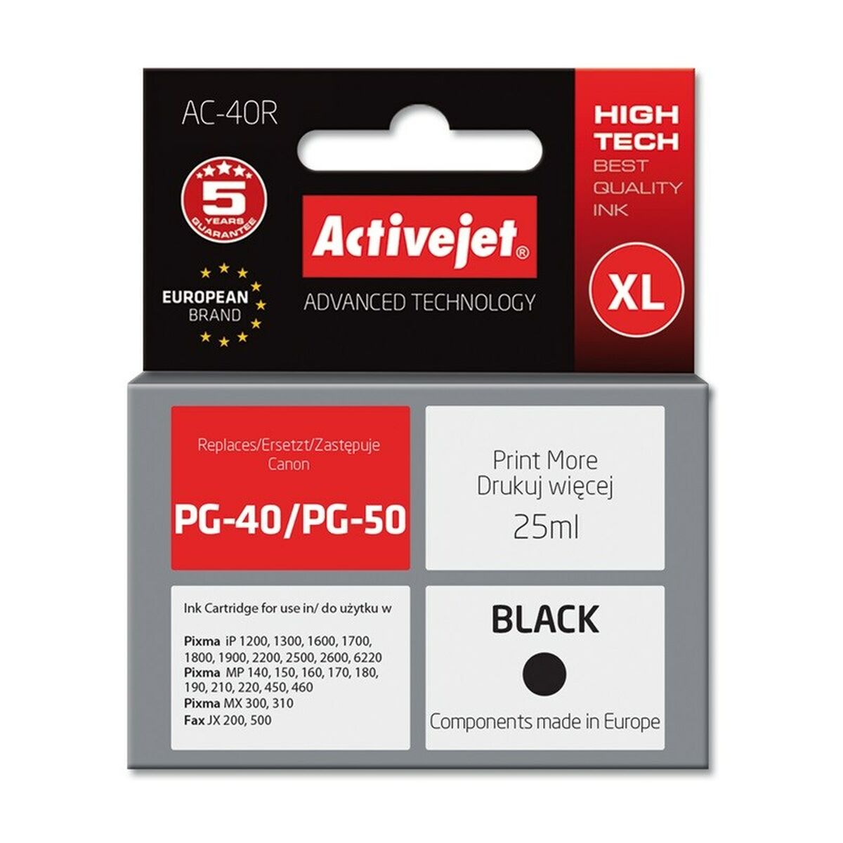 Original Ink Cartridge Activejet AC-40R Black