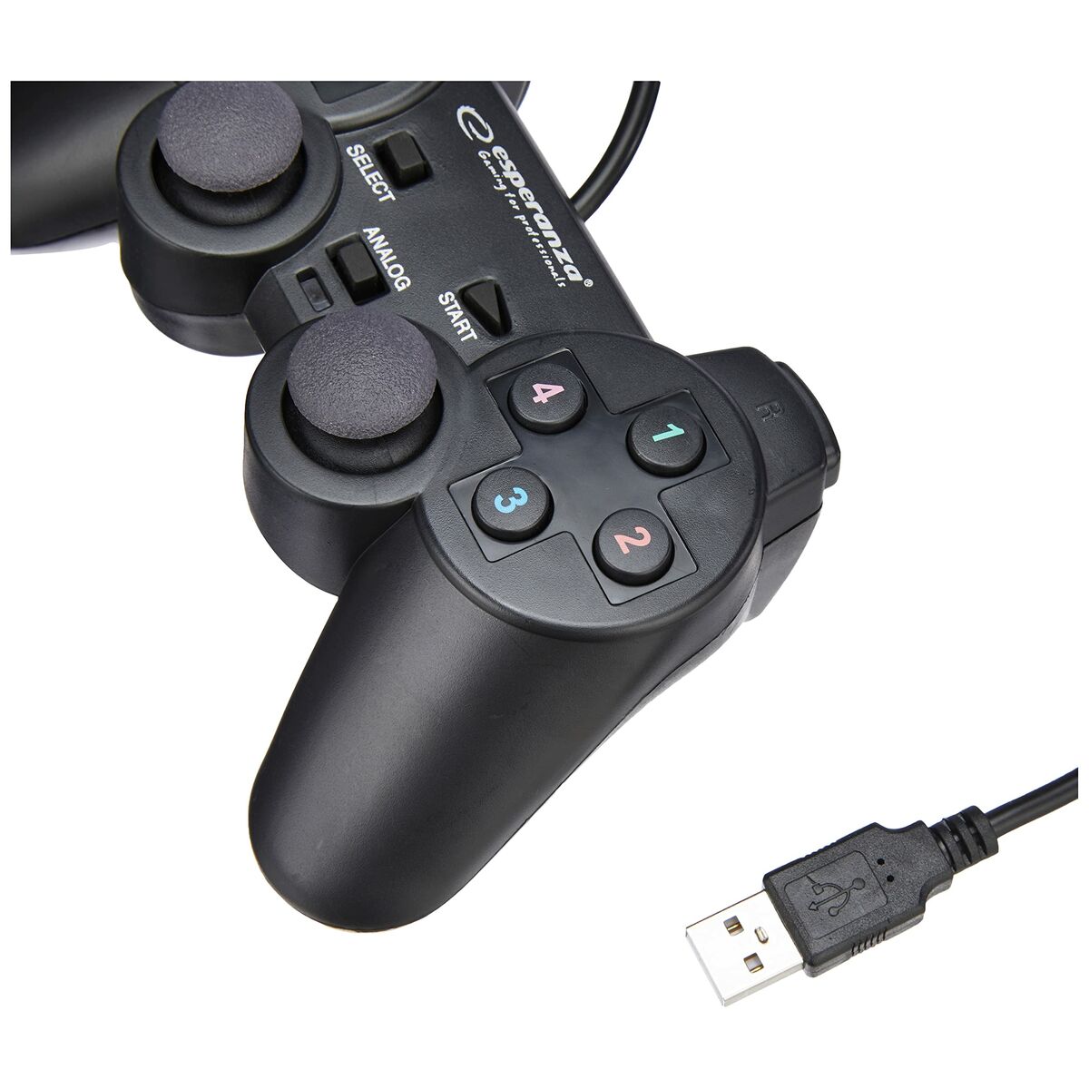 Gaming Control Esperanza EG102 USB 2.0 Black PC PlayStation 3