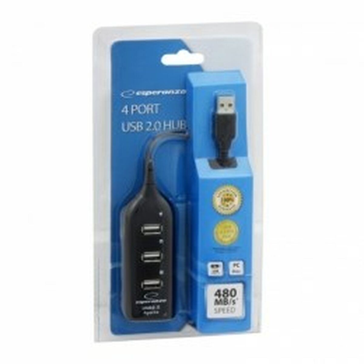 USB Hub Esperanza EA116 Black