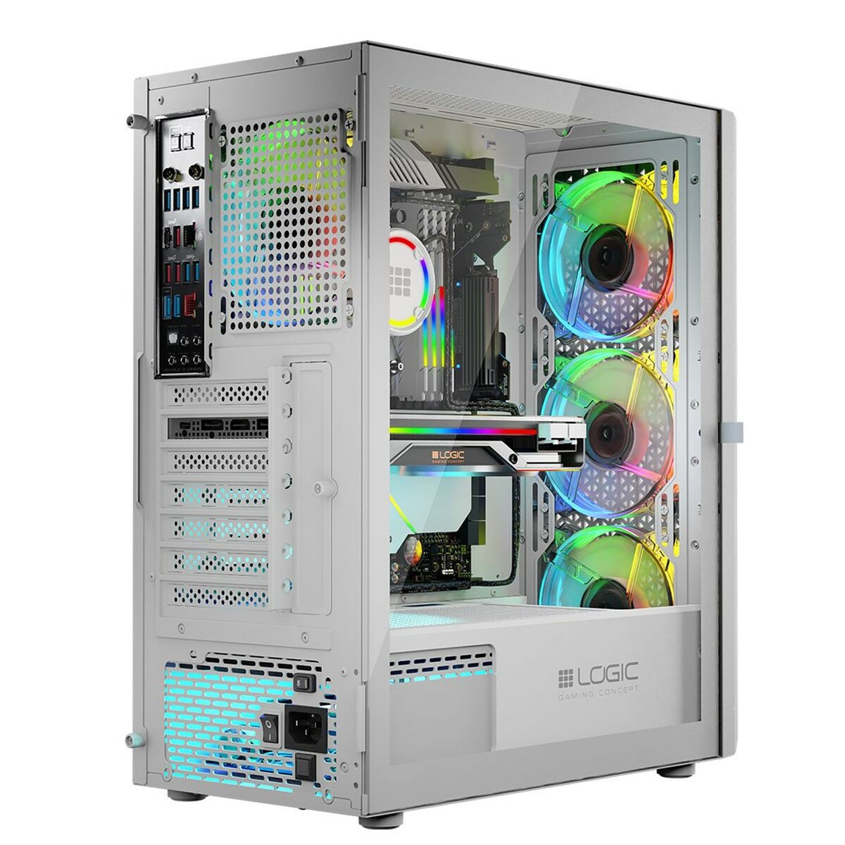 ATX Semi-tower Box Logic ARAMIS ARGB White