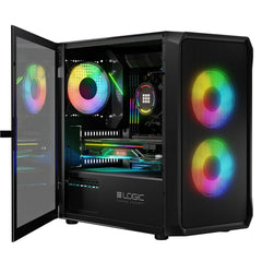 ATX Semi-tower Box Logic PORTOS ARGB Black