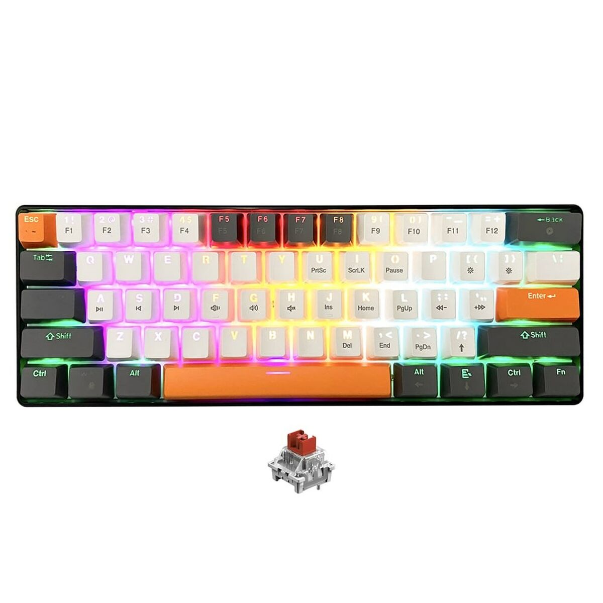 Keyboard Media Tech MT1258 Black Multicolour Graphite