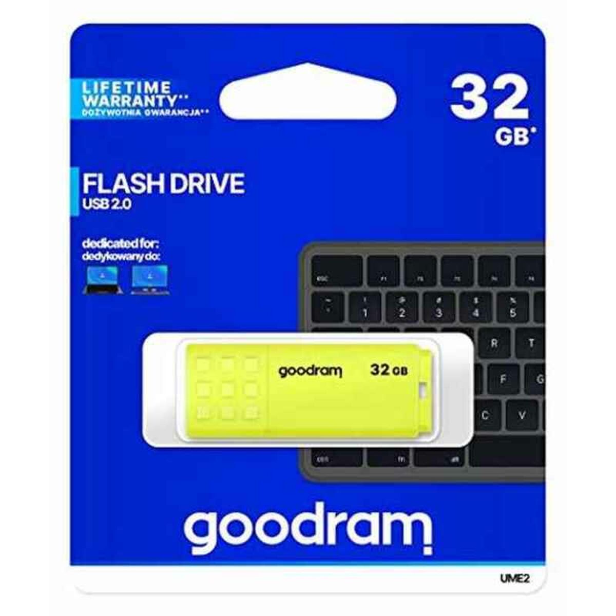 USB stick GoodRam UME2 Yellow 32 GB (1 Unit)