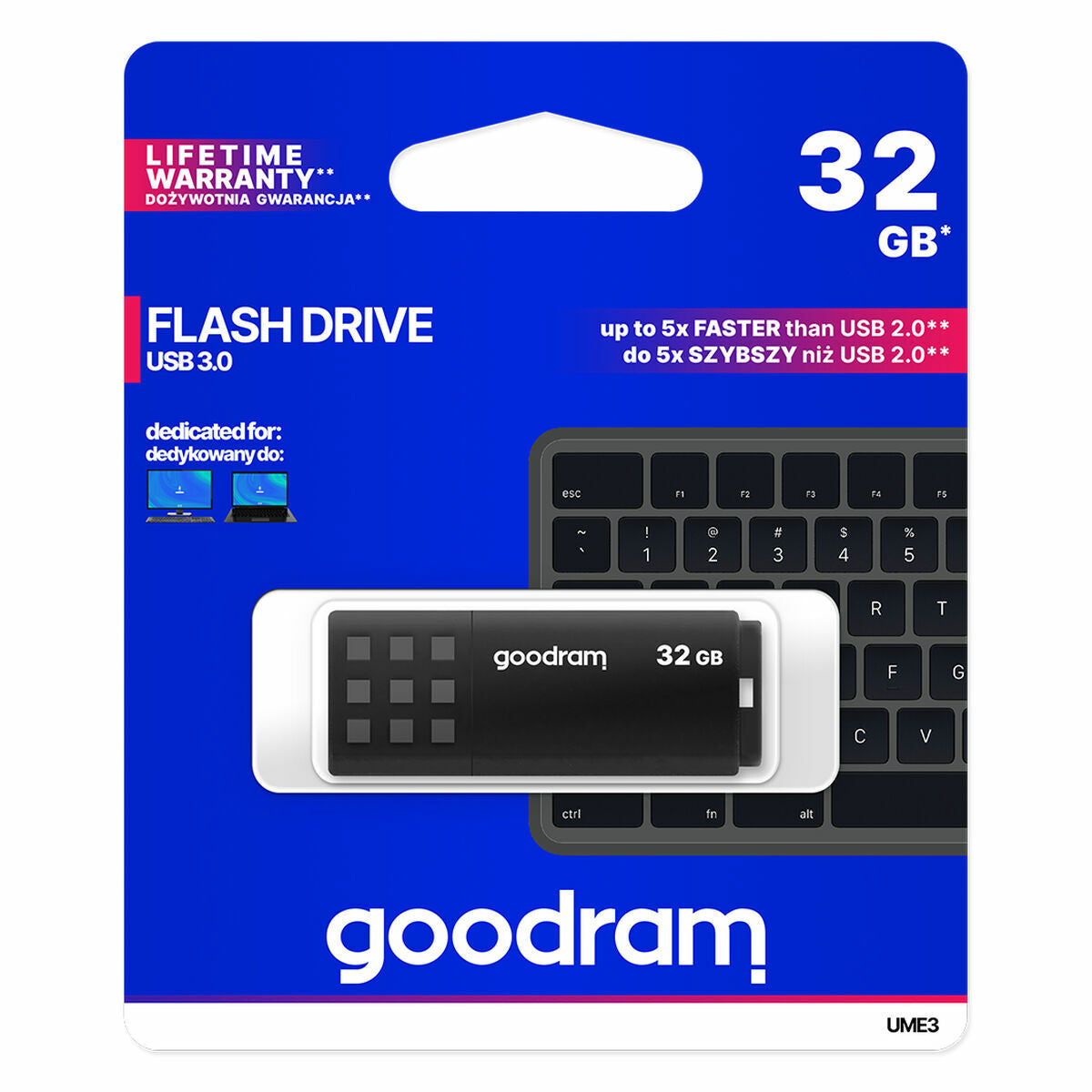 USB stick GoodRam UME3 Black 32 GB (1 Unit)